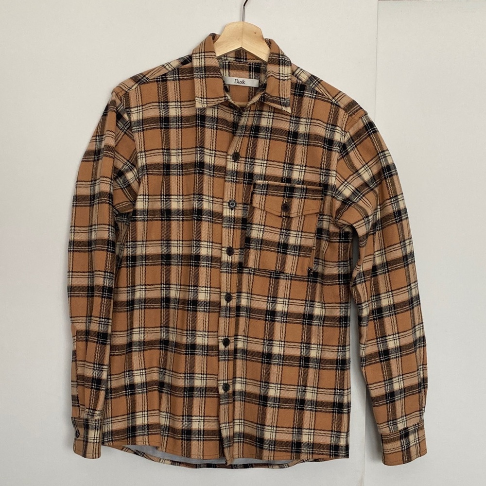 Duke Men's Brown Plaid Casual Shirt